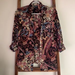 Lucky Brand Carnival Paisley Jane Top
